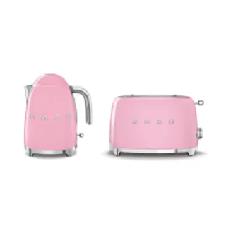 SMEG เครื่องปิ้งขนมปัง และ กาต้มน้ำ 1.7 ลิตร สีชมพู (MKP1368145)