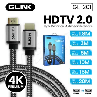 GLINK GL-201 V2.0 สาย hdmi ยาว1.8 3 5 10M,15M,20M คุณภาพดี 4K Ultra HD Resolution GL20 itcam88 ที่นิยมมากที่สุด