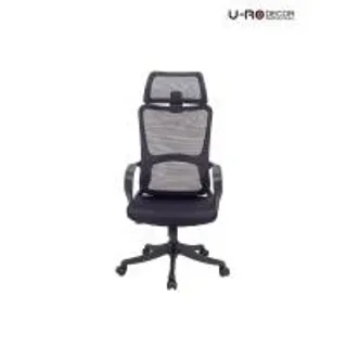 U-RO DECOR NYLA (ไนลา) เก้าอี้สํานักงานพนักพิงสูง สีดำ (MKP1923153)