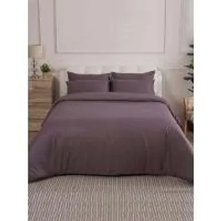 LUCKY MATTRESS ชุดผ้าปูที่นอนพร้อมผ้านวม Micro Touch Premium ขนาด 3.5 ฟุต MP 008 สีม่วง (MKP1172106)