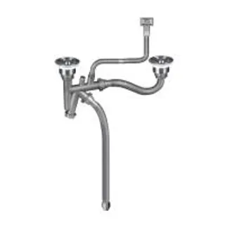 ZAGIO ชุดสะดืออ่างล้างจานพร้อมท่อน้ำล้น ท่อน้ำทิ้ง 2 ทาง ZAGIO รุ่น P-110B3 (MKP1637266)