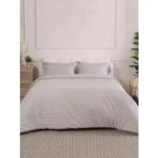 LUCKY MATTRESS ชุดผ้าปูที่นอนพร้อมผ้านวม Micro Touch Premium ขนาด 5 ฟุต x 14 นิ้ว MP 004 สีเทาอ่อน (MKP1172029)