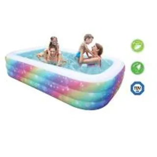 สระเหลี่ยมลายสีรุ้ง 3 ชั้น 3 ม. (75639615)