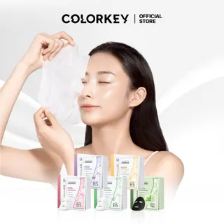 [2 กล่อง] COLORKEY มาส์กหน้า LUMINOUS FACIAL MASK 4 สูตร โปรวิตามิน B5 พลัส แบบ 3D Cutting พร้อมส่งจากไทย