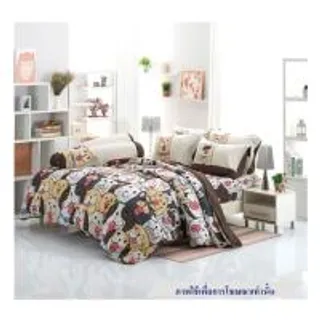 ชุดผ้าปูที่นอน 5 ฟุต 6 ชิ้น TULIP หมาจ๋า 60205-DLC042 (1263399)
