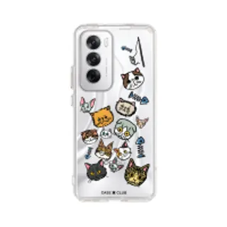 Oppo Reno 12 Clear Case Cat Pattern (88528795107068852879327045)