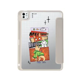 iPad Pro 11" (2024) Clear Grey Comic Cat (88528795110008852879217209)