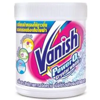แวนิชเพาเวอร์โอทูอินเทลลิเจ็นท์คริสตอลไวท์ผงขจัดคราบสำหรับผ้าขาว 450กรัม Vanish Power O2 Intelligence Crystal White Powder Stain Remover 450g. (8850360104212)