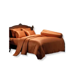 JESSICA BEDDING ชุดผ้าปูที่นอน 6 ฟุต 6 ชิ้น (คิงไซซ์) รุ่น JACQUARD SILKSHINE 500 เส้นด้าย QP007 สีส้ม (MKP1954165)