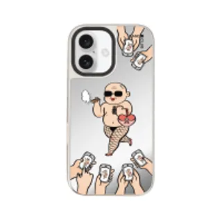 iPhone 16 Mirror Case MagSafe Celebrity & His Cigar (88528799927178852879543964)