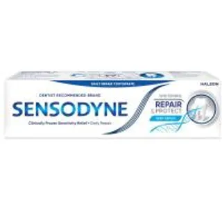 เซ็นโซดายน์ยาสีฟันรีแพร์แอนด์โพรเทคท์ไวท์เทนนิ่ง 100กรัม Sensodyne Repair and Protect Whitening Toothpaste 100g. (8851007197925)