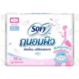 โซฟีถนอมผิวผ้าอนามัยสลิมมีปีก 23ซม. 16ชิ้น Sofy Tanompew Sanitary Slim Wing 23cm. 16pcs. (8851111131037)