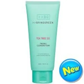 บริงกรีนทีทรีซิก้าทรับเบิ้ลคลีนซิ่งโฟม 300มล. Bringgreen Tea Tree Cica Trouble Cleansing Foam 300ml. (8809875909348)