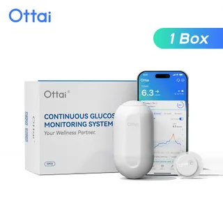 ชุดตรวจระดับน้ำตาลในเลือด Ottai CGM แบบต่อเนื่อง 14 วัน x24H โดยไม่ต้องเจาะนิ้ว