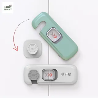 ที่ล๊อคประตู ตัวล๊อคลิ้นชัก ตู้เย็น ซิลิโคนกันกระแทกขอบโต๊ะ รูปเท้าแมว สีขาว สีเทา ติดกาวไม่ต้องเจาะ