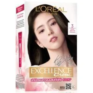 เอกซ์เซลเล้นซ์ครีมเปลี่ยนสีผมน้ำตาลเข้มเหลือบหม่น 3 Excellence Dark Brown Hair Colour Cream 3 (8850434200178)