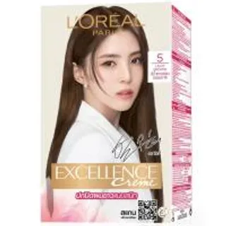 เอกซ์เซลเล้นซ์ครีมเปลี่ยนสีผมน้ำตาลอ่อนธรรมชาติ 5 Excellence Light Brown Hair Colour Cream 5 (8850434200260)