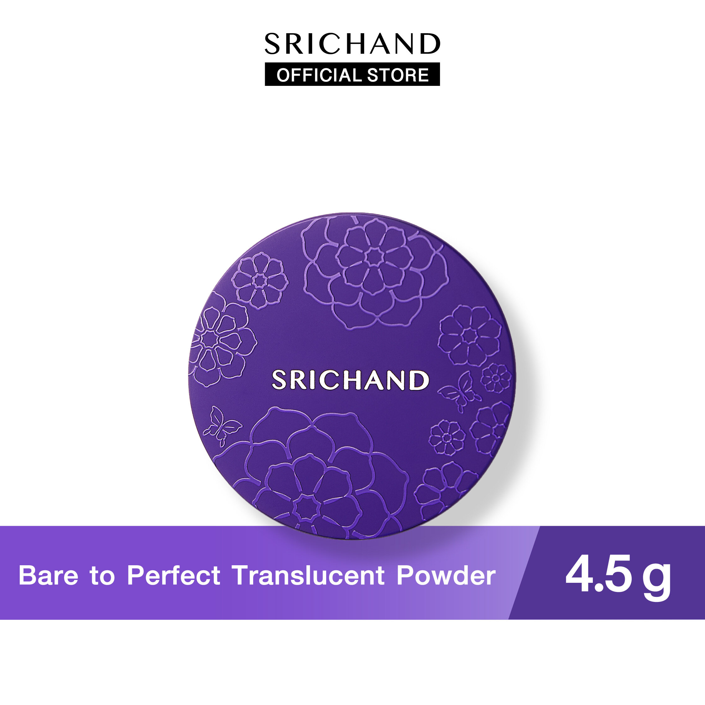 SRICHAND ศรีจันทร์แป้งม่วงเจน 2 แบร์ ทู เพอร์เฟค ทรานส์ลูเซนท์ พาวเดอร์ (4.5 กรัม) Bare to Perfect Translucent Powder (4.5g.)