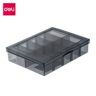 Deli กล่องใส่ของแบ่งช่อง ที่กั้นแบ่งช่องสามารถถอดออกได้  กล่องจัดระเบียบ กล่องใส่ของอเนกประสงค์  มีหลายขนาด มีฝาล็อค แข็งแรงทนทาน Screw box