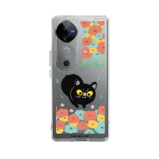 Vivo V40 5G Clear Case Flower Black Cat (88528799362858852879511642)