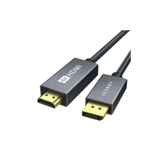 สายแปลง iVANKY 4K Uni-Directional DisplayPort to HDMI Cable 2m Grey