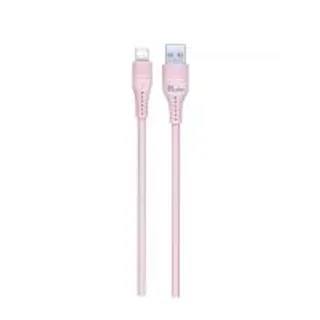 HALE HC-21 สายชาร์จซิลิโคน สายชาร์จโทรศัพท์มือถือ 100วัตถ์ สายไมโคร สีชมพู (MKP1499555)