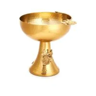 Central Home Bowl with Base Stainless Steel Brass Size 30X30X24 cm. (CDS85665125)