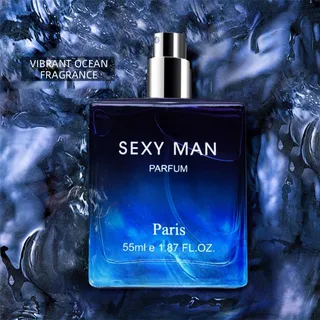 【local Stock】KUESICR   Man Gentleman Perfume for Men Passionate Mens Blue Cologne Long-Lasting Fragrance Gentleman Blue Temptation Fresh Charm Fragrance Perfume 55ml