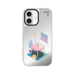 iPhone 16 Mirror Case MagSafe Pastel Living Room (88528799927178852879533842)