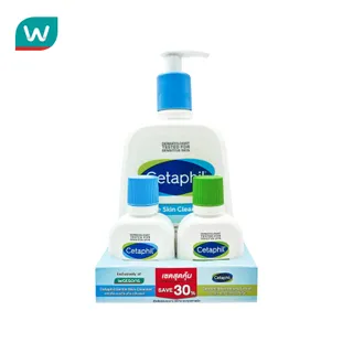 Cetaphil เซตาฟิล เจนเทิล สกิน คลีนเซอร์ 500 มิลลิลิตร แพ็คพิเศษ (คลีนเซอร์+มอยส์โลชั่น 59 มล.)