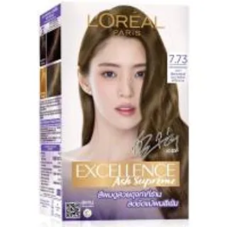 เอ็กซ์เซลเลนซ์ครีมเปลี่ยนสีผมแอชซูพรีมสีบลอนด์ประกายเขียวเหลือบทอง 7.73 Excellence Ash Supreme Champagne Ash Hair Color Cream 7.73 (6923700985740)
