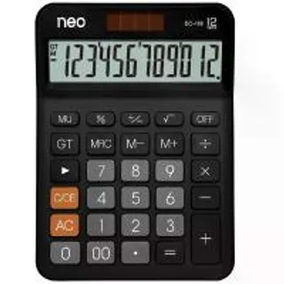 NEO NEO เครื่องคิดเลข 12 หลัก รุ่น DC-118 สีดำ (MKP1641072)