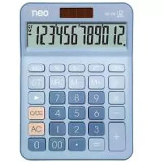NEO NEO เครื่องคิดเลข 12 หลัก รุ่น DC-118 สีฟ้า (MKP1790208)