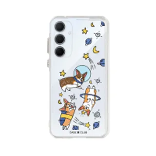 Samsung Galaxy A55 Clear Case Space Corgi (88528799678218852879342574)