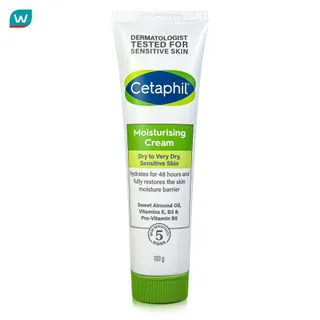 Cetaphil เซตาฟิล มอยซ์เจอไรซิ่ง ครีม 100 กรัม ครีมบำรุงสำหรับผิวแห้ง ผิวแห้งมาก และผิวแพ้ง่าย