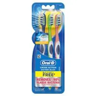 ออรัลบีแปรงสีฟันแบคทีเรียบลาสต์ แพค3 Oral B Bacteria Blast Toothbrush Pack 3 (4987176065285)