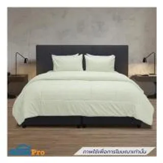 ชุดผ้าปูที่นอน 5 ฟุต (ชุด 6 ชิ้น) PICASSO BASIC ENJOY GREEN (1301433)