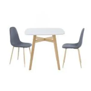 ชุดโต๊ะทานข้าว 2 ที่นั่ง SB FURNITURE JANORA-A80&LASTA 59062970 สีขาว (1298850)