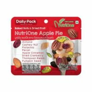 นูทรีวัน ถั่วผสมผลไม้อบแห้งแอปเปิ้ลพาย 28 กรัม (แพ็ก 6 ชิ้น) (512726-445848010)